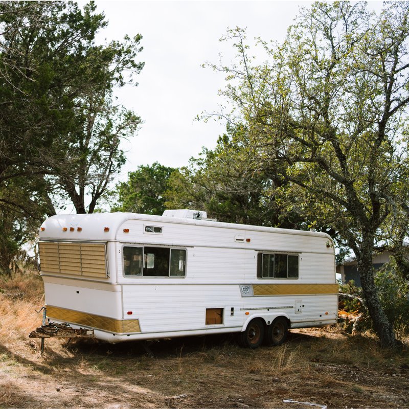 A camper RV